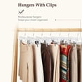 thumbnail image 4 of Perchas para pantalones y faldas HOUSE DAY, 14 pulgadas, plástico transparente, 50 unidades, 4 of 9