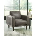 thumbnail image 2 of Signature Design by Ashley Contemporary Arroyo Chair Faux Leather Smoke, 2 of 5