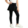 thumbnail image 2 of Girls Tennis Skirt with Leggings 2 in 1 High Waisted Flowy Athletic Skirted Legging Kids Dance Tights, 2 of 5