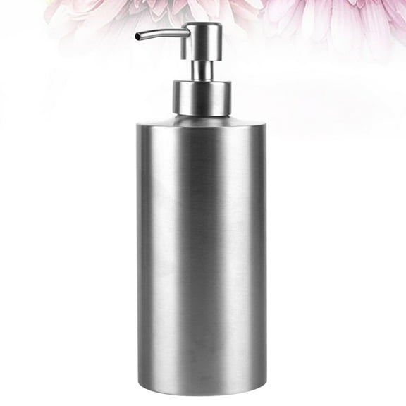 Masteelf Stainless Steel Soap Dispenser with Rust Proof Pump for Storage in Bathroom Silver 550ml