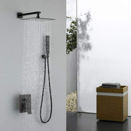 Homelody Shower Set Bronze Shower System Wall Mounted With High