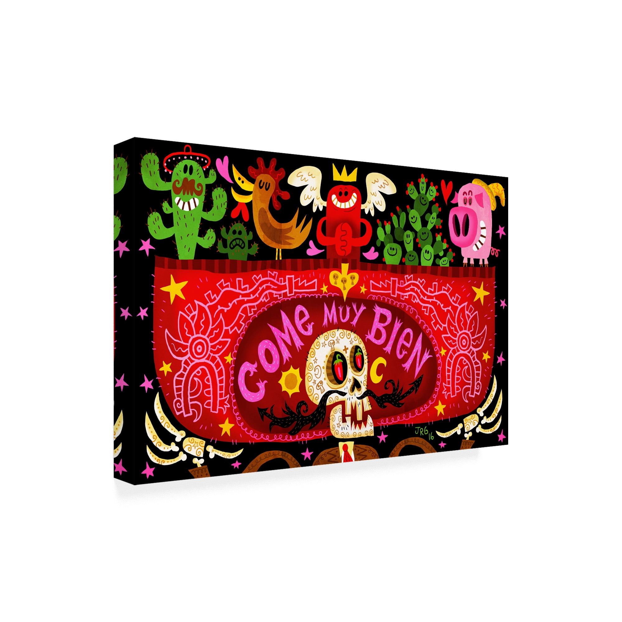 Trademark Fine Art 'Come Muy Bien' Canvas Art by Jorge R. Gutierre