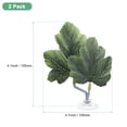 thumbnail image 3 of Uxcell 2-Pack Pad de Hoja de Pez Betta, Hoja de Planta Hammock, Cama de Descanso para Peces para Decoraciones de Tanque de Peces [Verde, Forma de Hojas de Uva], 3 of 7
