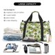 thumbnail image 5 of Fotbe Green Hawaii Palms Bolsa de Viaje con Estampado, Bolsa de Fin de Semana para Mujer con Compartimento para Zapatos, Bolsa de Gimnasio con Bolsillo Húmedo, 5 of 7