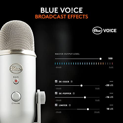 Logitech Blue Yeti USB Microphone for PC, Podcast, Gaming