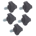 thumbnail image 3 of 5pcs Plastic Triangular Handle Screw Knob Tightening Screw Set Accessory M10 25mm, 3 of 14
