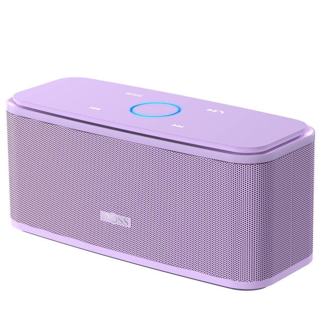 DOSS Altavoz Bluetooth, SoundBox Touch Altavoz Bluetooth inalámbrico portátil con sonido HD de 12 W y graves, IPX5 resistente al agua, tiempo de reproducción de 20 horas, control de panel táctil, H&sf