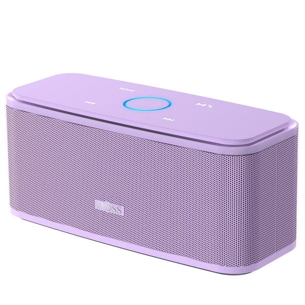 DOSS Altavoz Bluetooth, SoundBox Touch Altavoz Bluetooth inalámbrico portátil con sonido HD de 12 W y graves, IPX5 resistente al agua, tiempo de reproducción de 20 horas, control de panel táctil, H&sf