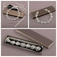 thumbnail image 5 of YooGuoGuo Wedding Headband Leaf Crystal Wedding Headpiece Bridal Rhinestone Hair Accessories for Brides Wedding Hair Vine (Silver), 5 of 6