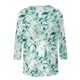 thumbnail image 3 of Mujeres Manga Larga Tops 3/4 Manga Floral Estampado Blusa, Cuello Redondo Camisa Casual para el Uso Diario de la Primavera, 3 of 5