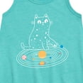 thumbnail image 2 of Instant Message - Cat Solar System - Toddler & Youth Girls A-line Dress, 2 of 5