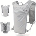 thumbnail image 5 of Hydration Backpack with Breathable Mesh and Adjustable Straps, Gray Running Vest Bag for Cycling, 5 of 11