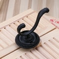 thumbnail image 3 of Heavy Duty Wall Hooks Antique Hanger Sturdy Decorative Coat Racks Zinc Alloy Double Hook for Hanging Hats Towels Keys, 3 of 7