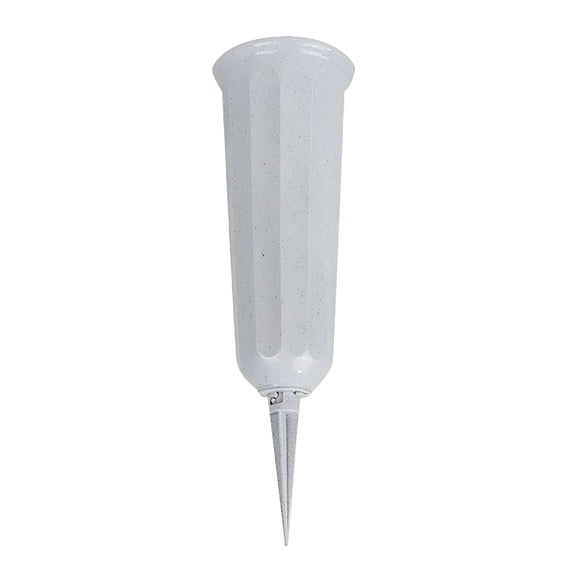 ACDANC 2026 New 1/2/3Pcs Cemetery Vases with Spikes,Memorial Floral Vases with Foam Inserts,Vase,Flower Pots for Outdoor Plants,Decorative Containers for Cemetery,Graveyard,Memorial Garden,White