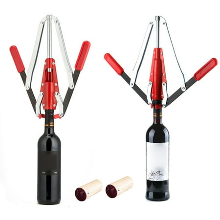 

Meizhencang Bottle Corker Double Lever Good Seal Performance Stainless Steel Manual Grape Wine Corker Supplies for Brewing