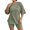 Green, variant on Pajamas For Women Set Arrival Ribbed Knit T Shirt Shorts Stylish Comfortable Sleepwear Loungewear Nightwear Nightclothes Homewear