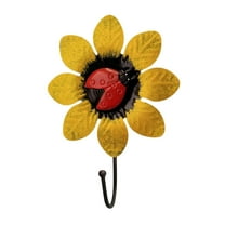 Wall Hook Flower Fall Decor Wall Mounted Creative Flower Iron Hook For Hanging Coat/Hat/Key/Towel/Handbag Decorative Wall Hangers For Room Home Office Decor (Flower)