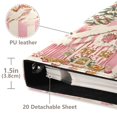 thumbnail image 3 of FORMRS 3 Ring Photo Album 4"x6" Self Adhesive Large Capacity PU Leather Cover, Beige Gingerbread Houses, 3 of 8