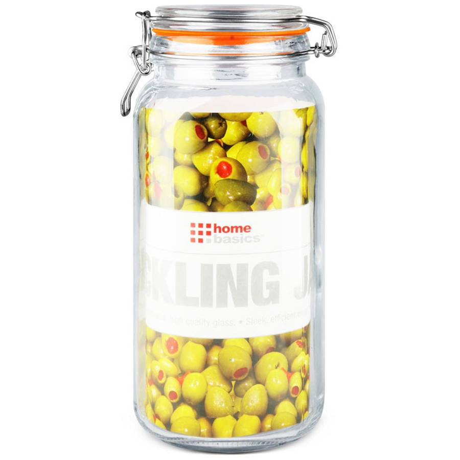 Home Basics Glass Pickling Jar with Lid