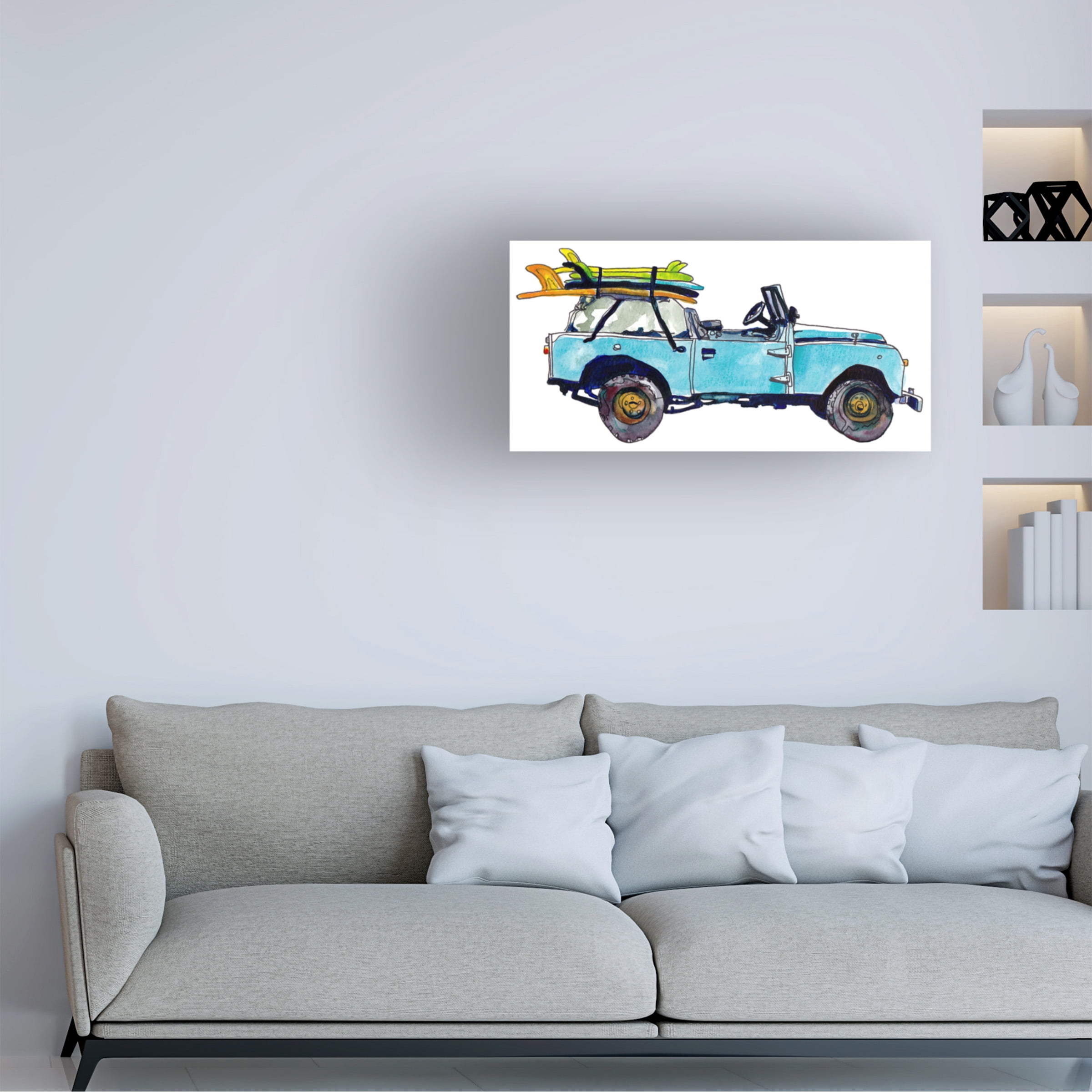 Paul McCreery 'Surf Car III' Canvas Art