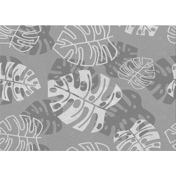 Ahgly Company Machine Washable Indoor Rectangle Transitional Gray Area Rugs, 2' x 3'