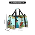 thumbnail image 3 of Fotbe African Women Bolsa de Viaje con Estampado, Bolsa de Fin de Semana para Mujer con Compartimento para Zapatos, Bolsa de Gimnasio con Bolsillo Húmedo, 3 of 7