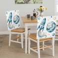 thumbnail image 5 of Rocket Planets Chair Covers Set of 1 Abstract Cartoon Star Planet Rocket Chair Back Covers Stretch Removable Washable Slipcovers Protector for Dining Room Kitchen Party Decor, 5 of 9