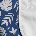 thumbnail image 4 of Botanical Microwave Oven Cover, Floral Forest Leaves Ferns Flowers Monstera Foliage Plants Gardening, Water Resistant Organizer with Pockets for Kitchen, 36" x 12", Cobalt Blue and White, by Ambesonne, 4 of 4