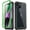 Green, variant on Poetic Guardian Case for iPhone 14 Plus, Clear Case with Built-in Screen Protector, Black/ Clear