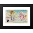 thumbnail image 2 of Magnus Enckell 18x13 Black Modern Framed Museum Art Print Titled - Landscape and Characters, Sketch (1910 - 1913), 2 of 5