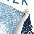 thumbnail image 4 of Christmas Shower Curtain, Winter Blue Xmas Tree Snowflake New Year Holiday Bathroom Accessories Set, Waterproof Fabric Shower Curtain for Bathroom Decor 72X72Inch, 4 of 6