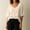 Beige, variant on Yrmaups Loose Fit V Neck Short Sleeve Peplum Top for Women, Casual Ruffle Blouse, Soft Breathable Summer Basic Tee for Home Office Travel Daily Wear, Yellow 2XL