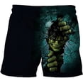 thumbnail image 2 of Marvel Hulk Shorts Kids Casual Pants Boys Cartoon Spiderman Beach Shorts Swimming Shorts Children's Summer Beachwear Swimming11T Gong Bohan LED, 2 of 2