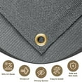 thumbnail image 2 of LOVE STORY Custom Size 4'x10' Dark Gray Sun Shade Cloth with Grommets Pergola Shade Cover 95% UV Protection for Outdoor, 2 of 8