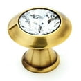 thumbnail image 4 of Alno C214-CLR/PB Crystal Series 1.25" Luxury Solid Brass Cabinet Knob - Brass, 4 of 4