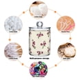 thumbnail image 4 of Spring Tiny Flowers Beige Background Translucent Plastic Cans Storage Canisters with Lid Set of 4, 4 of 7