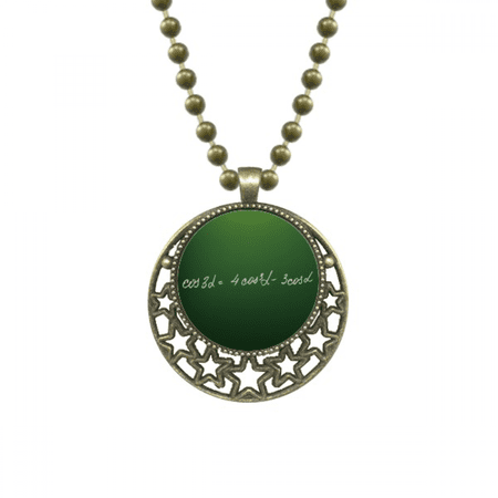 math kowledge cosine formula pendant star necklmoon chain jewelry