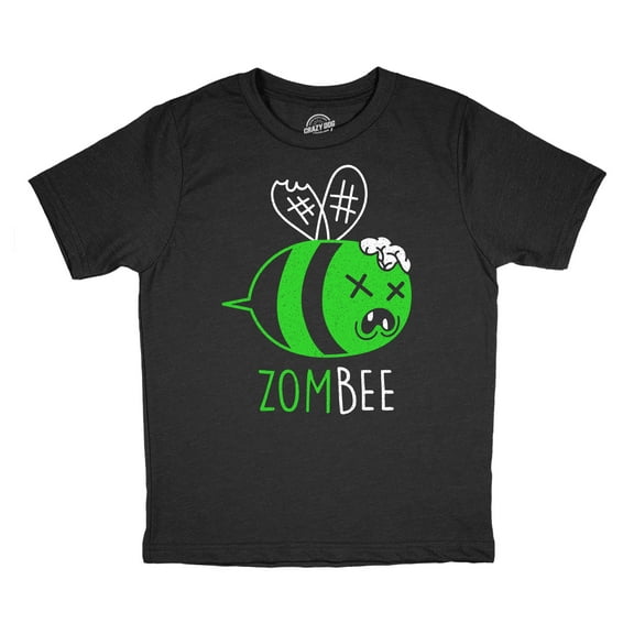 Youth Funny T Shirts Zombee Sarcastic Zombi Graphic Novelty Halloween Tee For Kids