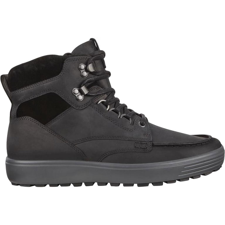 Men\'s ECCO Soft 7 Tred Moc Toe Ankle Boot Black/Black Cow Oil Nubuck 39 US 5-5.5 ECCO Mens Soft 7 Tred Winter Boot – Walking Depot main image 4