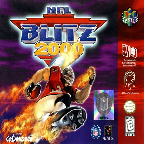 N64 Game NFL Blitz 2000, US Version Cartridges for N64