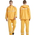 thumbnail image 1 of Abrigo resistente a la nieve para lluvia al aire libre chaqueta de PVC gruesa para adultos pantalón, 1 of 8