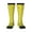 3 Black, variant on White Popcorn print thigh-high socks, crafted for both men and women with a stretchy, high-opaque design perfect for daily wear