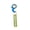 Blue, variant on Fingertip Rotating Keyring Metal Gadget Anti Stress Toy Keychain Spinner Fidget Toy Stress Relief & Anti-Anxiety Sensory Toys for Teens Adults