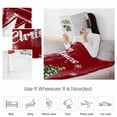 thumbnail image 4 of Christmas Tree Truck Throw Flannel Blanket 30x40In Winter Candle Snowflakes Red Super Soft Cozy Bed Blanket, Lightweight Plush Fuzzy Bed Throw for Bedroom Sofa Couch Living Room, 4 of 4