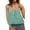 green, variant on Plaid Camisole Top for Women Tie Front Peplum Sleeveless Shirts Spaghetti Strap Tank Tops Daily Wear