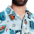 thumbnail image 5 of Ice Hockey Men's Casual Poplin Printed Button Down Short Sleeve Summer Beach Shirts - Unisex, 5 of 6