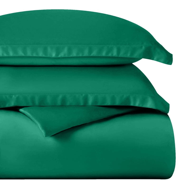 Superior Egyptian Cotton 400 TC Duvet Cover Set, King/ California King, Green