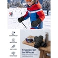 thumbnail image 5 of Deago Kids Winter Gloves - Snow & Ski Waterproof Thermal Insulated Gloves for Boys Girls Toddler Children for Cold Weather (Black), 5 of 8