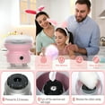 thumbnail image 6 of HIBIBUD 2026 New Cotton Candy Machine,Cotton Candy Maker for Kids Adults Candy Machine with Sugar Spoon and 10 Sticks Kitchen Supplies Birthday Party Gift Choice for Kids Children, 6 of 6
