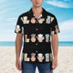 thumbnail image 2 of Balery Little Chef Gnome Camisas hawaianas de manga corta para hombre, camisas playeras de corte holgado, camisas de vacaciones con botones,X-Large, 2 of 7